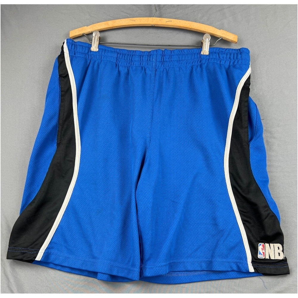 NBA Elevation Basketball Shorts Mens Large Blue Black Mesh Athletic Good
